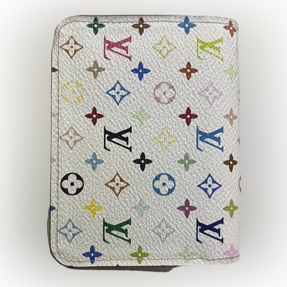 🔥Louis Vuitton White Murakami Multicolor Wallet compact 🔥 - Picture 5 of 10
